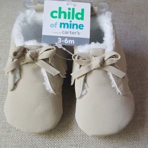 Child of Mine by Carter's Beige Moccasins